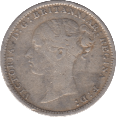 1885 THREE PENCE ( FINE ) - THREEPENCE - Cambridgeshire Coins