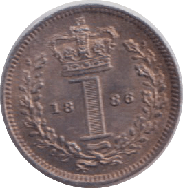 1886 MAUNDY ONE PENNY ( EF ) - MAUNDY ONE PENNY - Cambridgeshire Coins