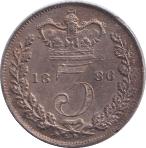 1886 MAUNDY THREEPENCE ( UNC ) - MAUNDY THREEPENCE - Cambridgeshire Coins