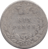 1886 SIXPENCE ( FAIR ) - Sixpence - Cambridgeshire Coins