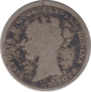 1886 THREEPENCE ( NF ) - THREEPENCE - Cambridgeshire Coins