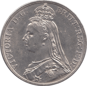 1887 CROWN ( AUNC ) - CROWN - Cambridgeshire Coins