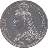 1887 CROWN ( AUNC ) - Crown - Cambridgeshire Coins