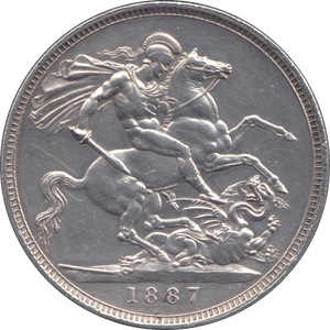 1887 CROWN ( AUNC ) - Crown - Cambridgeshire Coins