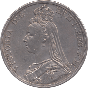 1887 CROWN ( EF ) - CROWN - Cambridgeshire Coins