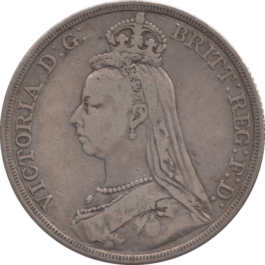 1887 CROWN ( FINE ) - CROWN - Cambridgeshire Coins