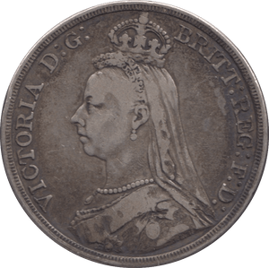 1887 CROWN ( FINE ) - CROWN - Cambridgeshire Coins