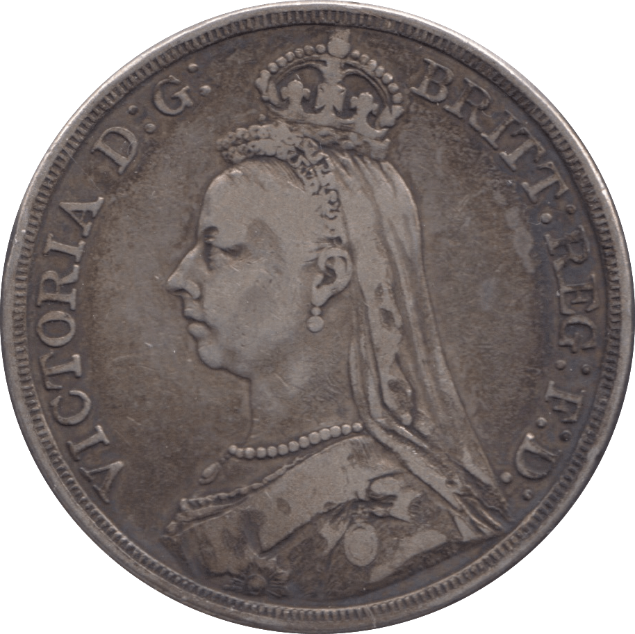 1887 CROWN ( FINE ) - CROWN - Cambridgeshire Coins