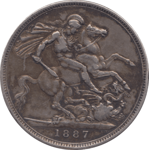 1887 CROWN ( GF ) - CROWN - Cambridgeshire Coins