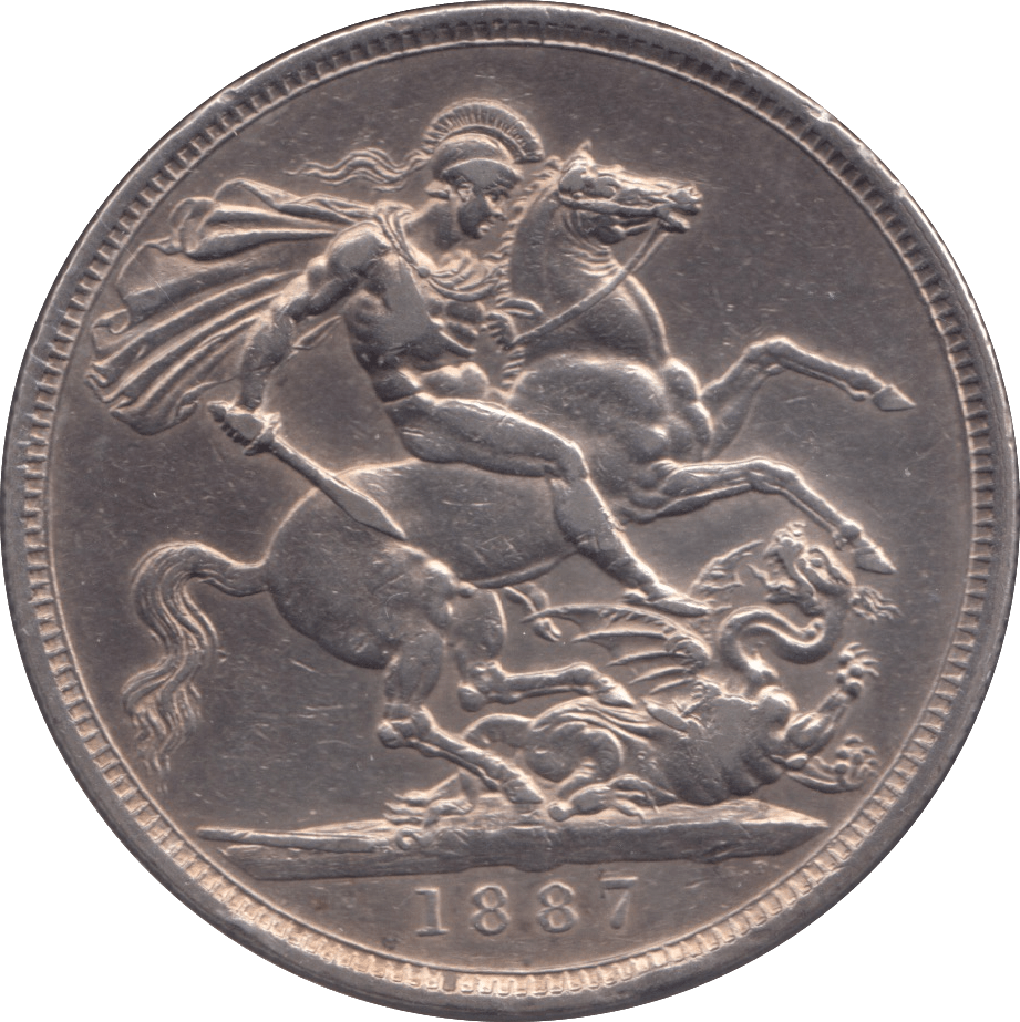 1887 CROWN ( GVF ) - CROWN - Cambridgeshire Coins