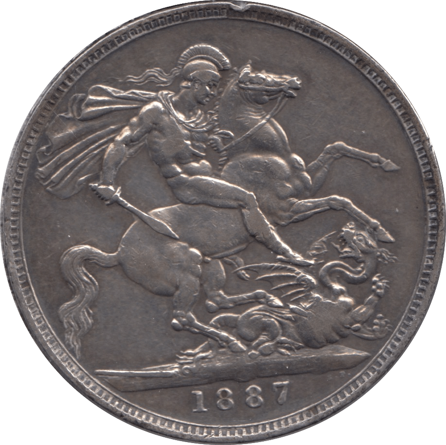 1887 CROWN ( GVF ) - CROWN - Cambridgeshire Coins