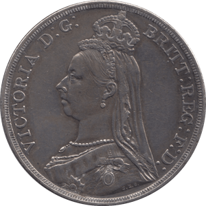 1887 CROWN ( GVF ) - CROWN - Cambridgeshire Coins