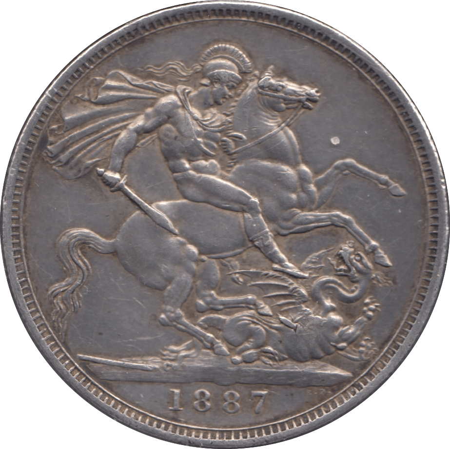 1887 CROWN ( VF ) - CROWN - Cambridgeshire Coins