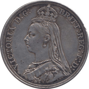 1887 CROWN ( VF ) - CROWN - Cambridgeshire Coins