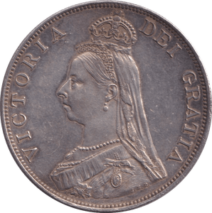 1887 DOUBLE FLORIN ( AUNC ) - DOUBLE FLORIN - Cambridgeshire Coins