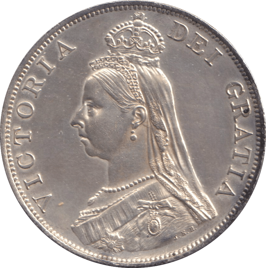 1887 DOUBLE FLORIN ( AUNC ) - DOUBLE FLORIN - Cambridgeshire Coins