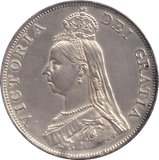 1887 DOUBLE FLORIN ( AUNC ) - DOUBLE FLORIN - Cambridgeshire Coins