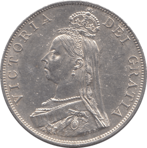 1887 DOUBLE FLORIN ( AUNC ) - DOUBLE FLORIN - Cambridgeshire Coins