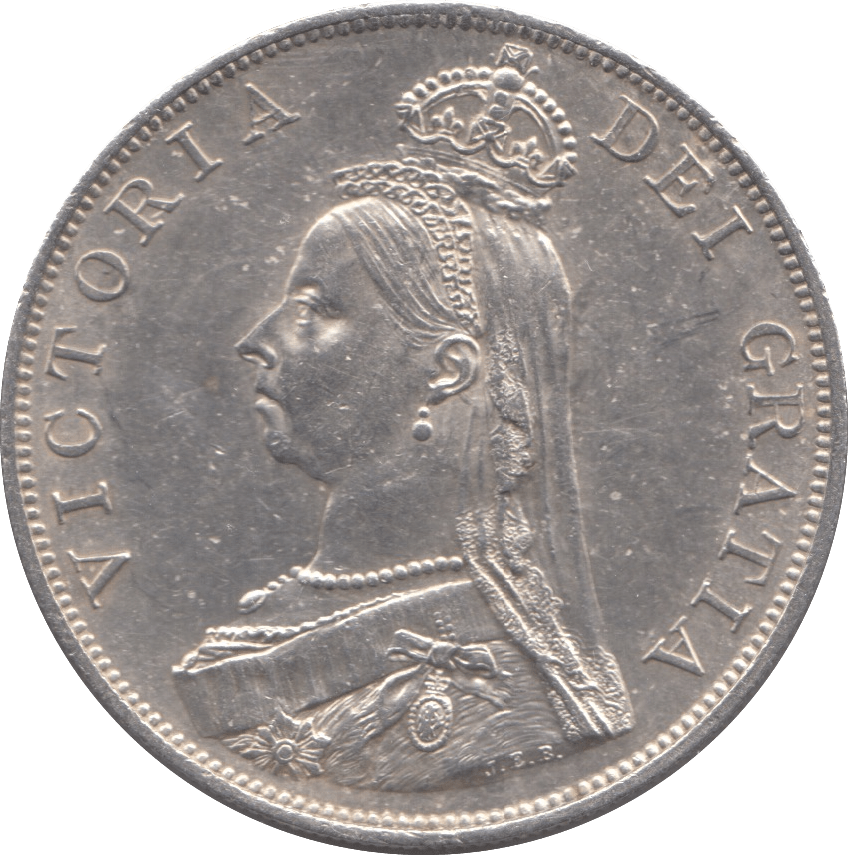 1887 DOUBLE FLORIN ( AUNC ) - DOUBLE FLORIN - Cambridgeshire Coins