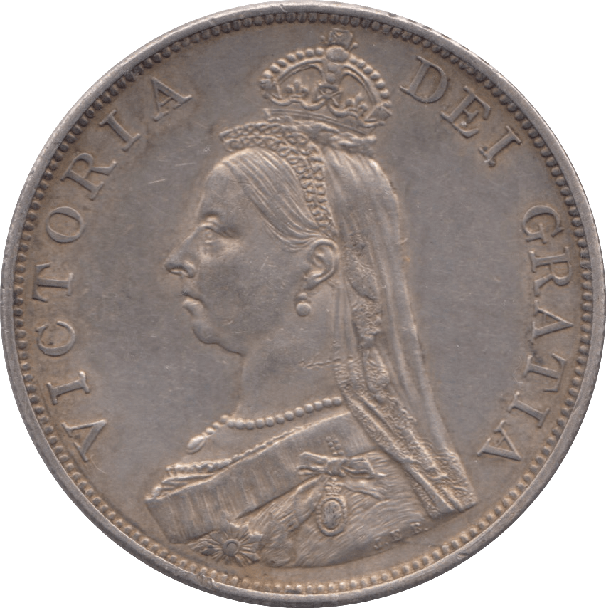 1887 DOUBLE FLORIN ( AUNC ) - DOUBLE FLORIN - Cambridgeshire Coins