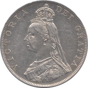 1887 DOUBLE FLORIN ( AUNC ) - DOUBLE FLORIN - Cambridgeshire Coins