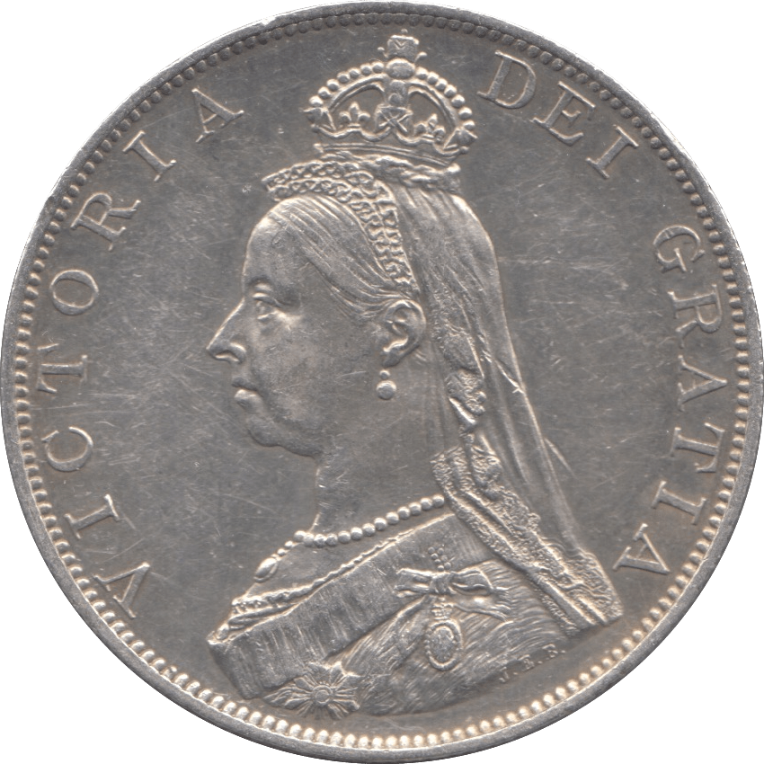 1887 DOUBLE FLORIN ( AUNC ) - DOUBLE FLORIN - Cambridgeshire Coins