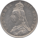 1887 DOUBLE FLORIN ( AUNC ) - DOUBLE FLORIN - Cambridgeshire Coins