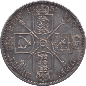 1887 DOUBLE FLORIN ( EF ) 1 - Double Florin - Cambridgeshire Coins