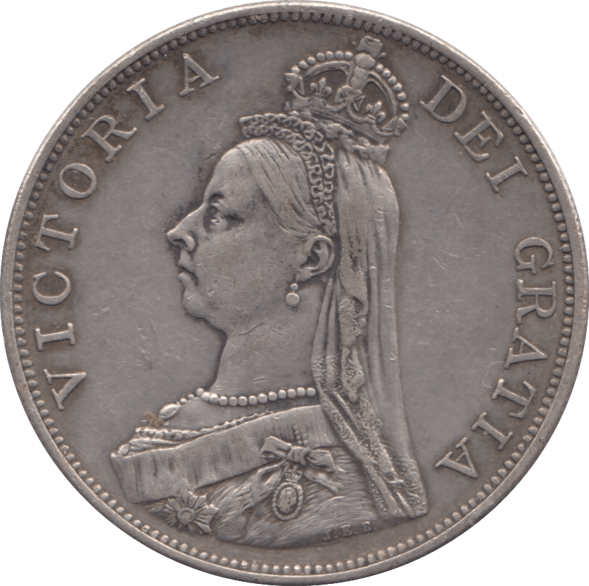 1887 DOUBLE FLORIN ( EF ) - DOUBLE FLORIN - Cambridgeshire Coins