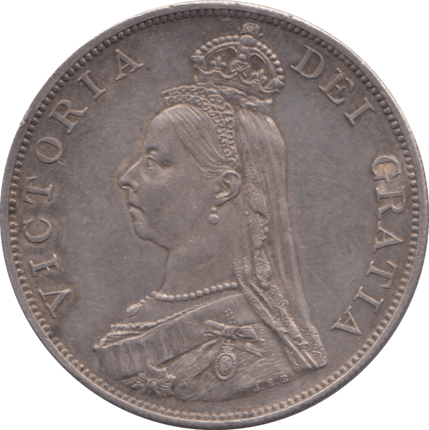 1887 DOUBLE FLORIN ( EF ) - DOUBLE FLORIN - Cambridgeshire Coins