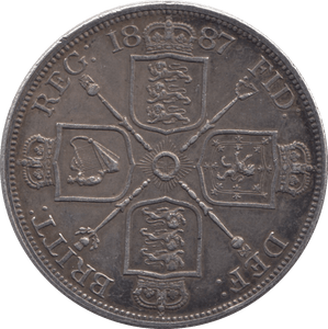 1887 DOUBLE FLORIN ( EF ) - Double Florin - Cambridgeshire Coins