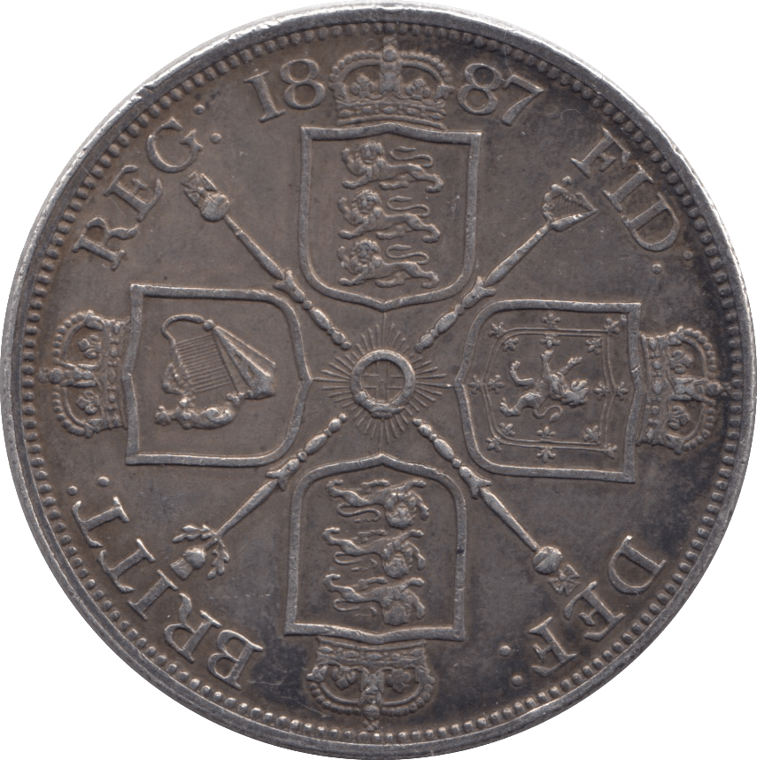 1887 DOUBLE FLORIN ( EF ) - Double Florin - Cambridgeshire Coins