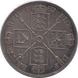 1887 DOUBLE FLORIN ( EF ) - Double Florin - Cambridgeshire Coins