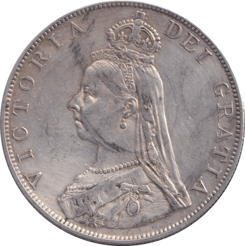 1887 DOUBLE FLORIN ( EF ) - WORLD COINS - Cambridgeshire Coins