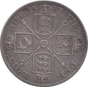 1887 DOUBLE FLORIN ( GVF ) 3 - Double Florin - Cambridgeshire Coins