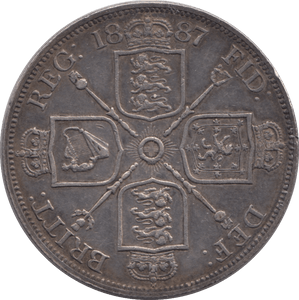 1887 DOUBLE FLORIN ( GVF ) - Double Florin - Cambridgeshire Coins