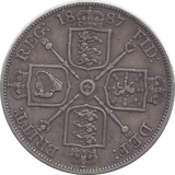 1887 DOUBLE FLORIN ( GVF ) - DOUBLE FLORIN - Cambridgeshire Coins