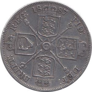 1887 DOUBLE FLORIN ( GVF ) - Double Florin - Cambridgeshire Coins