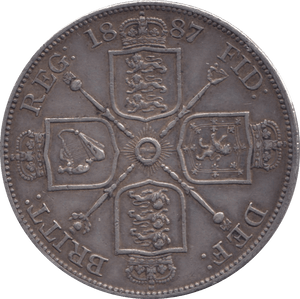 1887 DOUBLE FLORIN ( GVF ) - Double Florin - Cambridgeshire Coins