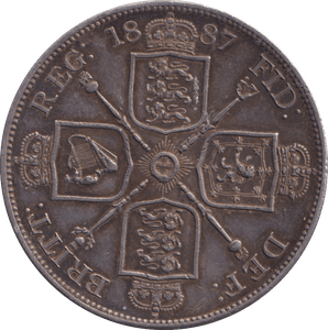 1887 DOUBLE FLORIN ( GVF ) - DOUBLE FLORIN - Cambridgeshire Coins