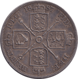 1887 DOUBLE FLORIN ( GVF ) - WORLD COINS - Cambridgeshire Coins