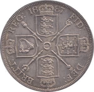 1887 DOUBLE FLORIN ( UNC ) - DOUBLE FLORIN - Cambridgeshire Coins