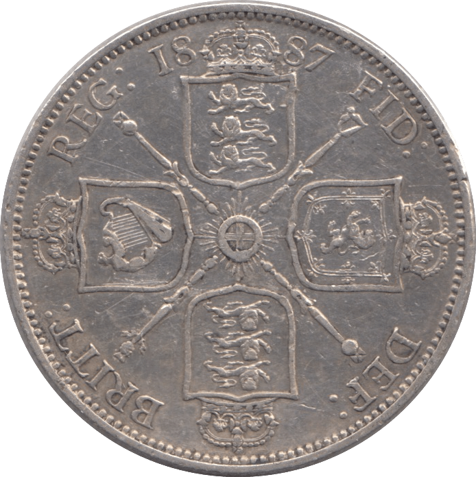 1887 FLORIN ( GVF ) - FLORIN - Cambridgeshire Coins