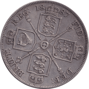 1887 FLORIN ( GVF ) - FLORIN - Cambridgeshire Coins