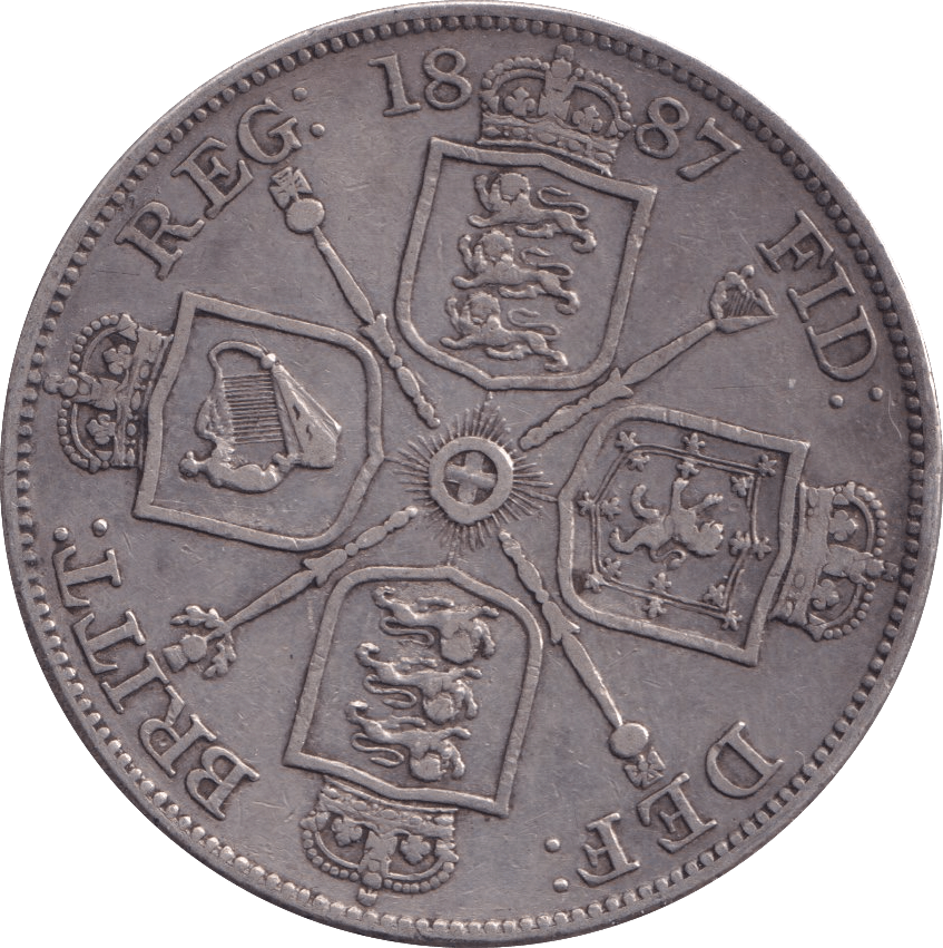 1887 FLORIN ( GVF ) - FLORIN - Cambridgeshire Coins