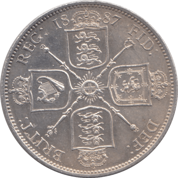 1887 FLORIN ( UNC ) - FLORIN - Cambridgeshire Coins