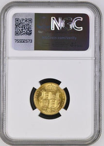 1887 GOLD 1/2 SOVEREIGN ( NGC ) MS 62 - NGC GOLD COINS - Cambridgeshire Coins