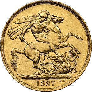 1887 GOLD 2 SOVEREIGN ( NGC ) AU 58 - NGC GOLD COINS - Cambridgeshire Coins