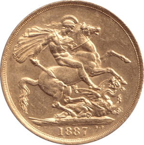 1887 GOLD DOUBLE SOVEREIGN ( UNC ) 1 - Double Sovereign - Cambridgeshire Coins