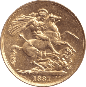 1887 GOLD DOUBLE SOVEREIGN ( UNC ) 5 - Double Sovereign - Cambridgeshire Coins